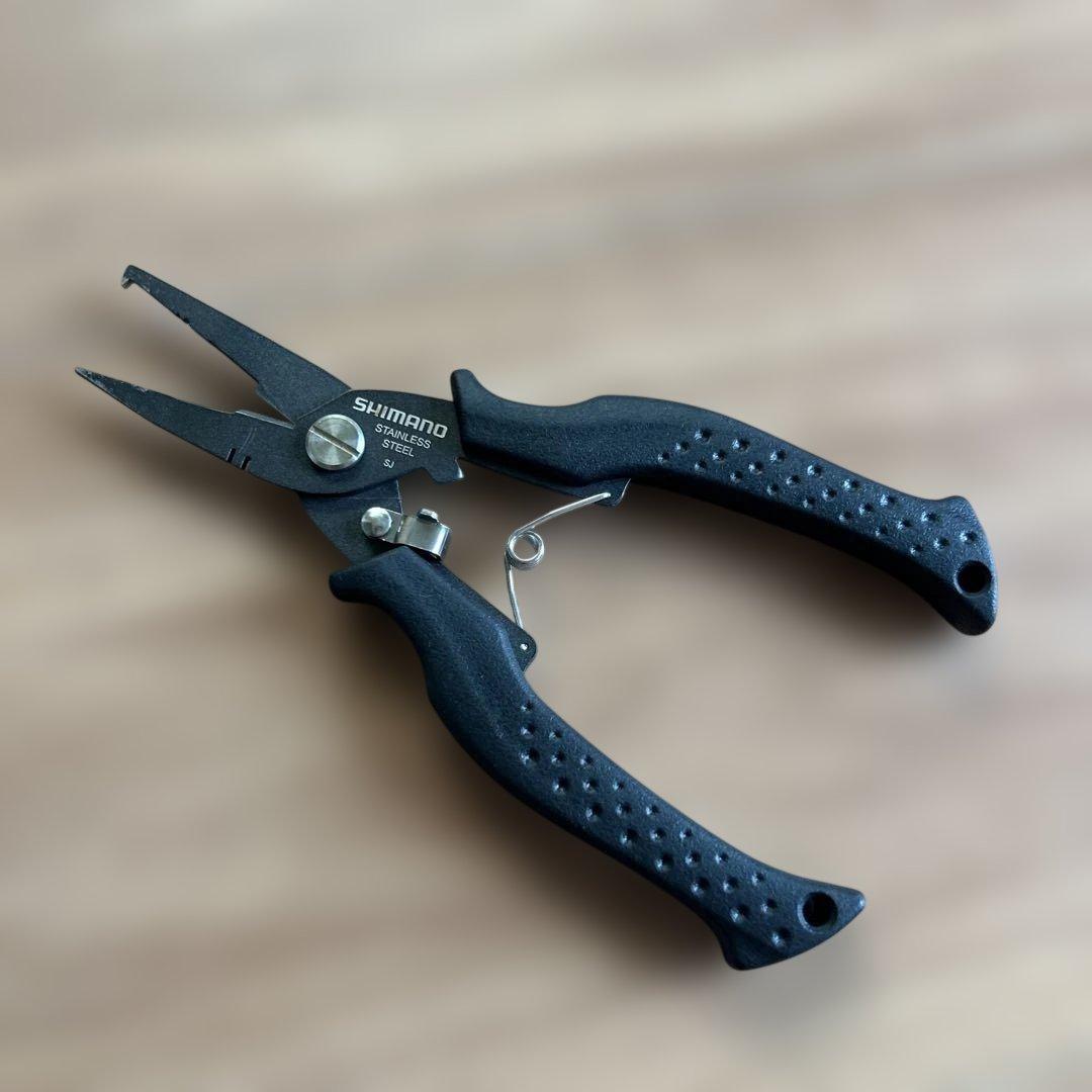 SHIMANO フィッシングプライヤー ステンレス製 ブラック — image 2