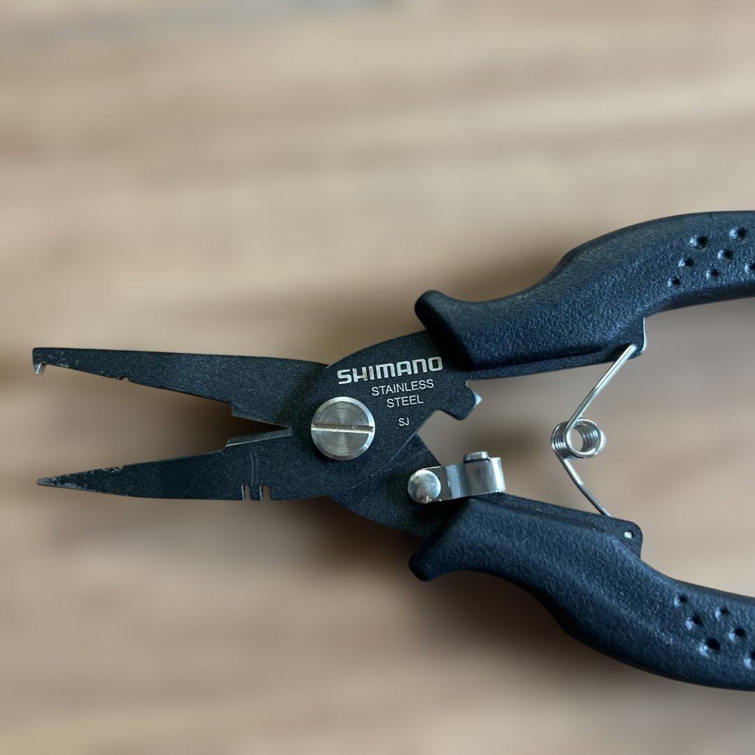 SHIMANO フィッシングプライヤー ステンレス製 ブラック — image 3