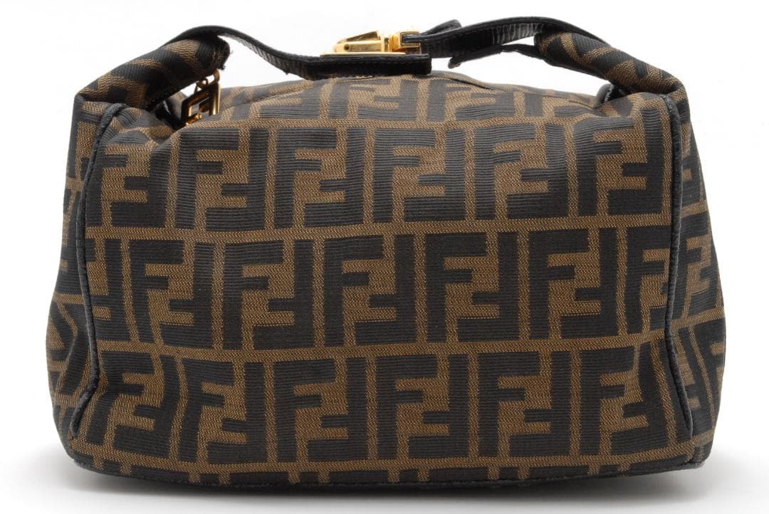 FENDI ズッカ バニティ ハンドバッグ 大 ブラウン キャンバス — image 2