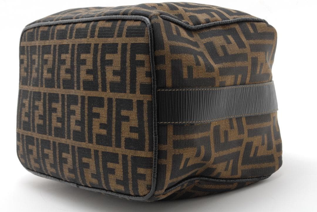 FENDI ズッカ バニティ ハンドバッグ 大 ブラウン キャンバス — image 4