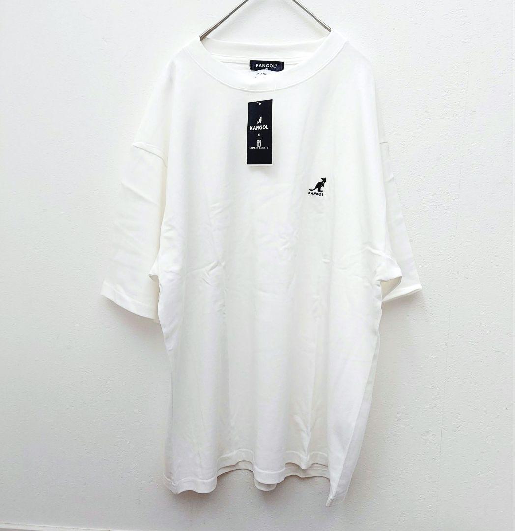 KANGOL ロゴ刺繍オーバーサイズTシャツ　L　オフホワイト　ユニセックス — image 5