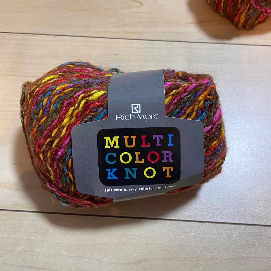 RichMore MULTI COLOR KNOT 毛糸 6玉+おまけセット — image 2