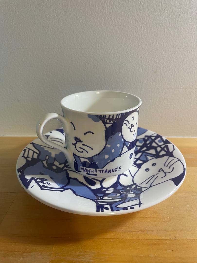 猫　MANHATTANER'S MIKASA カップソーサー — image 2