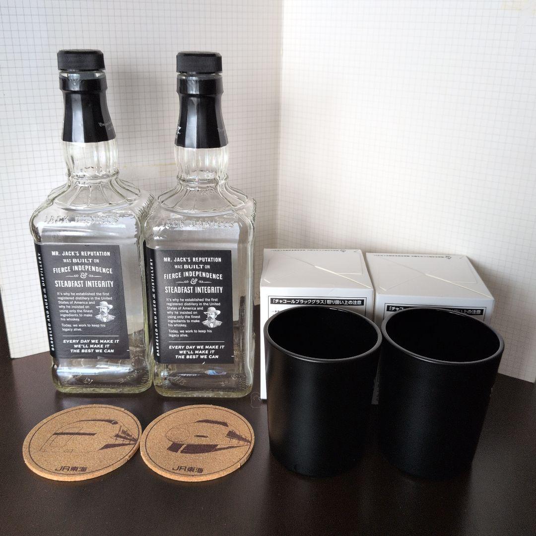 ジャックダニエル空き瓶700ml＋おまけ2点 — image 2