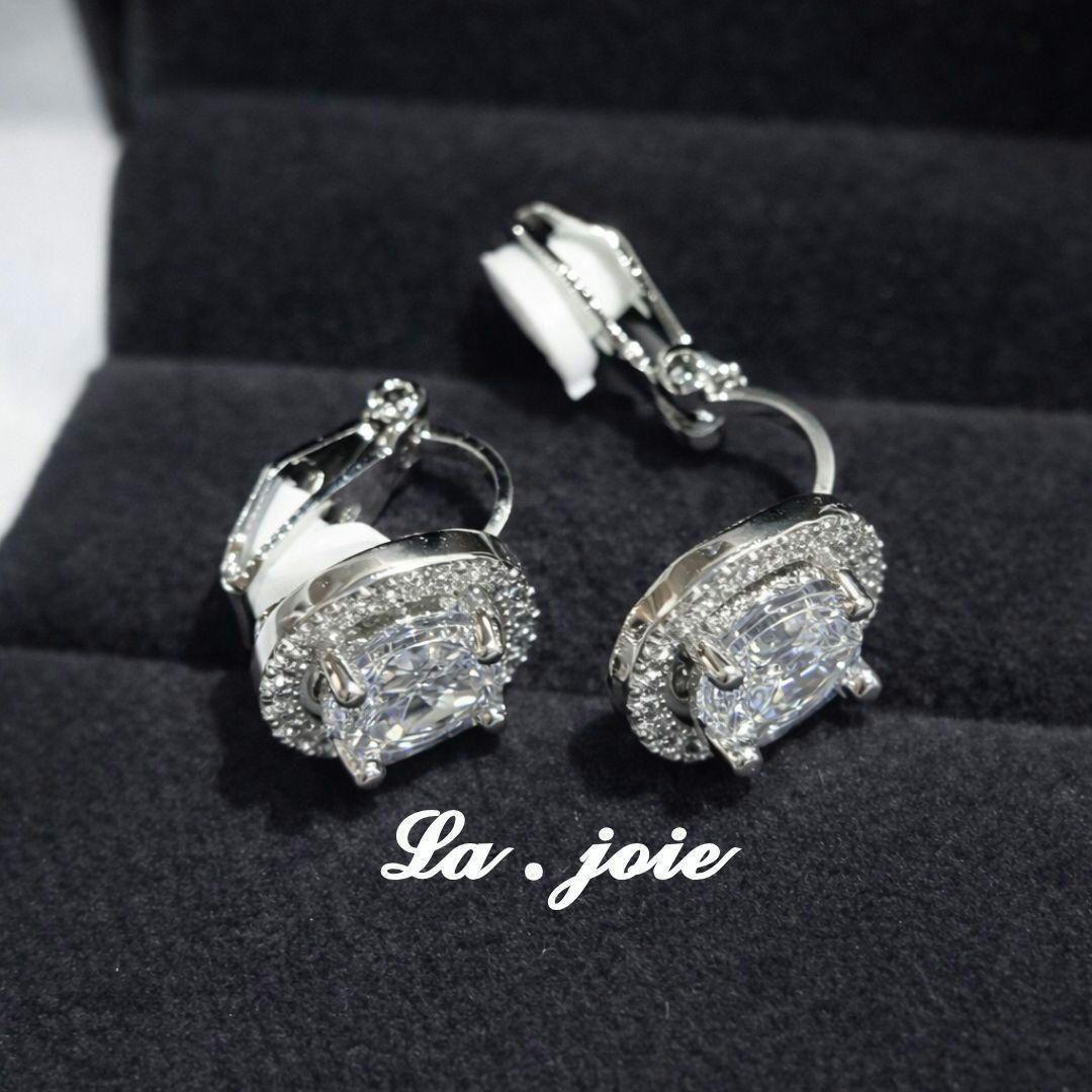 【イヤリング】 “ ヘイロー “ イヤリング 人工ダイヤモンド — image 4
