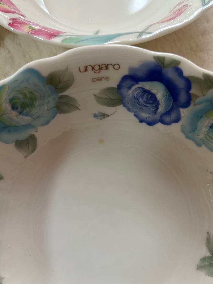 即購入O.K ungaro花柄皿 5枚セット新品 — image 3