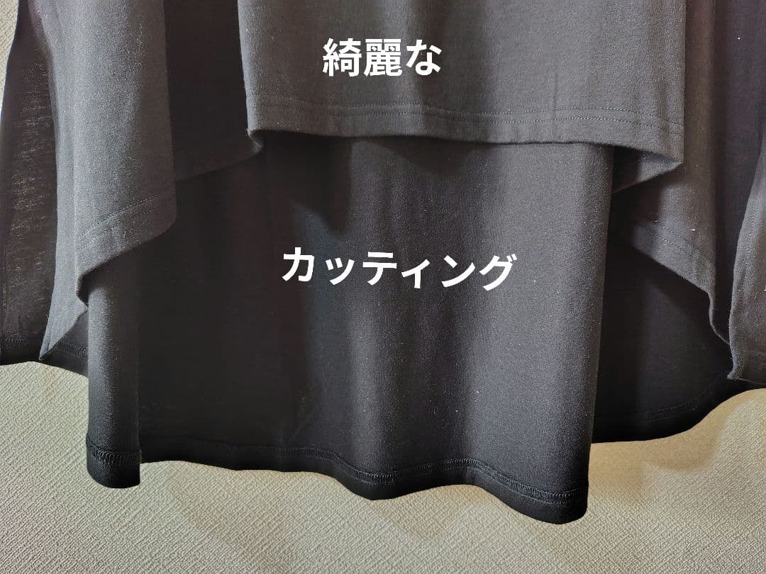 《KAREI》フレンチスリーブ　ワンピース　チュニック　ブラック　Ｌサイズ — image 3
