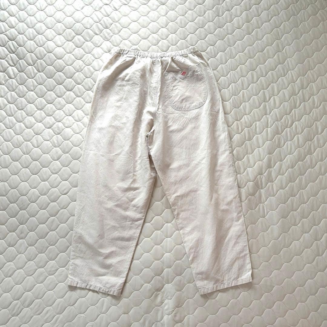 【美品】DANTON コットンリネン イージーパンツ　アイボリー　36 コクーン — image 4