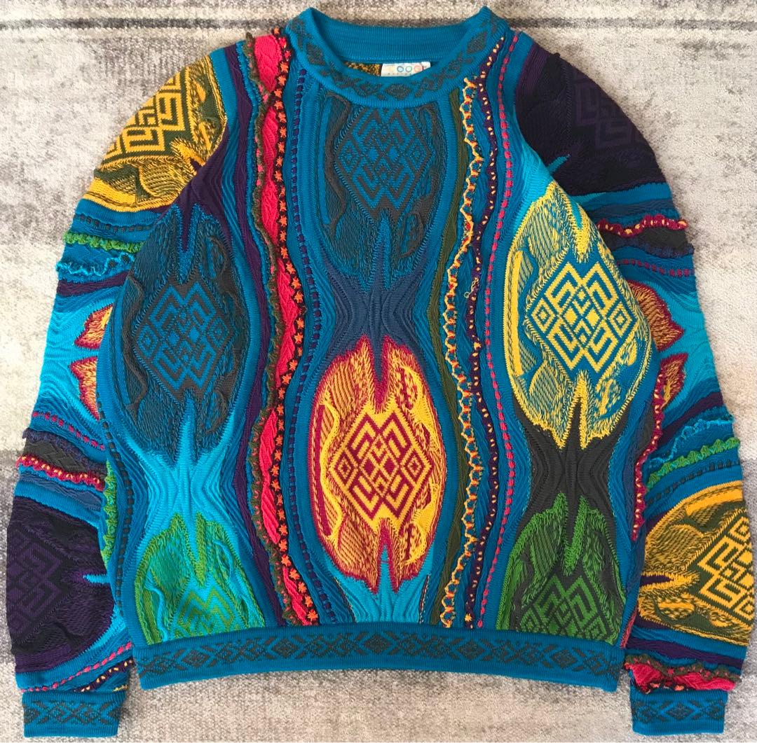 強烈な個性 異次元のデザイン 芸術 90's COOGI ニット セーター M — image 2