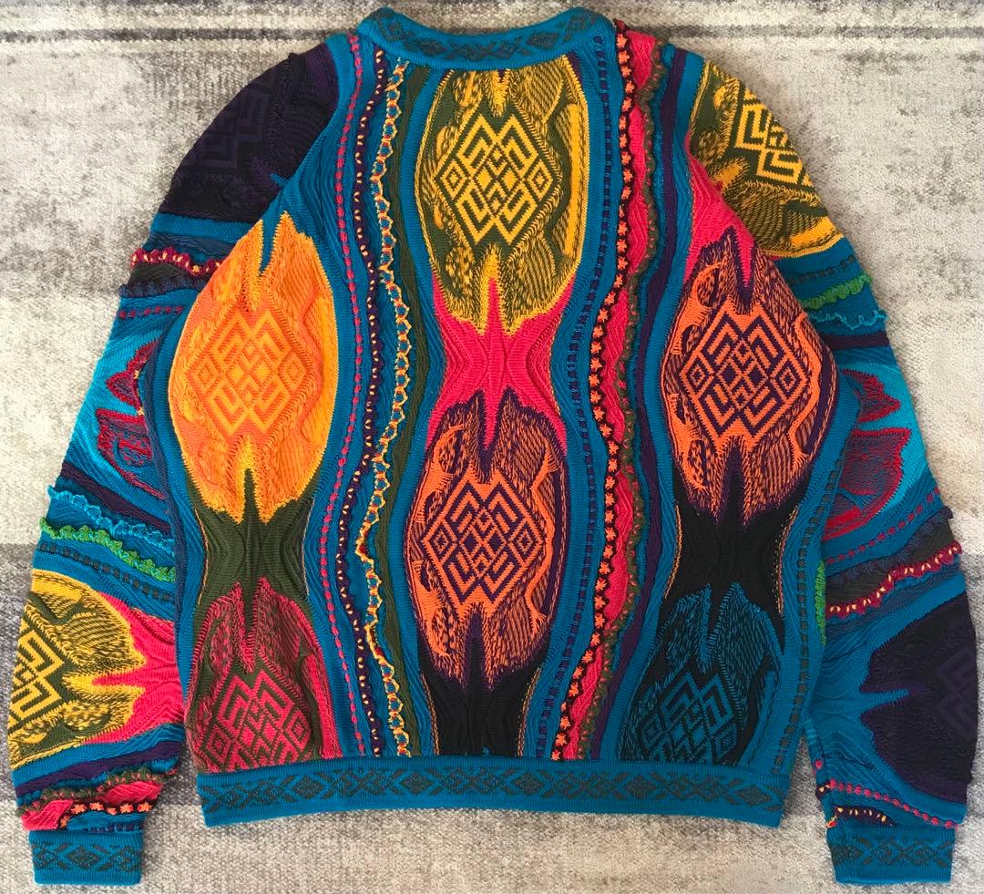 強烈な個性 異次元のデザイン 芸術 90's COOGI ニット セーター M — image 4