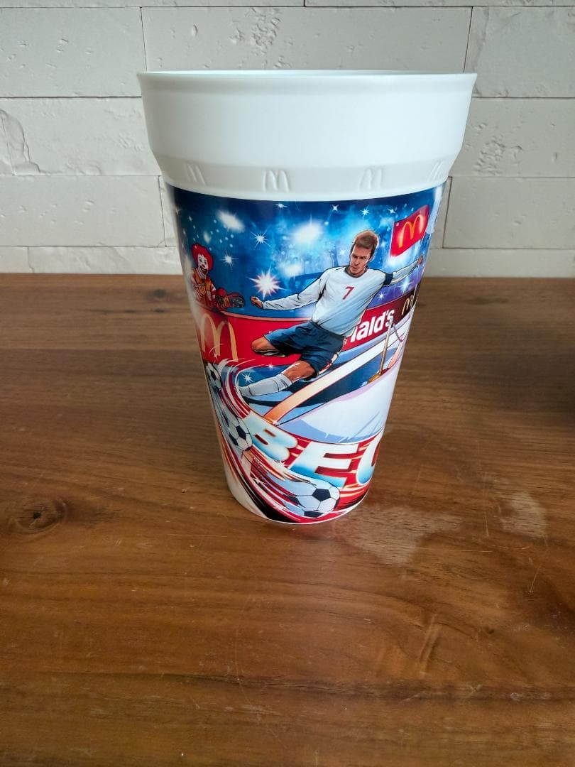 マック W杯コラボカップ 3個セット アンリ ベッカム グリマス — image 3