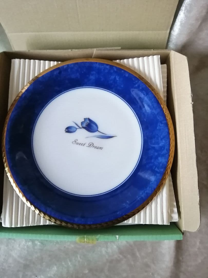YAMAGO EXCELLENT ゴールド縁 ケーキ皿 5枚セット — image 2
