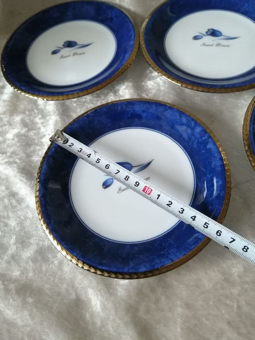 YAMAGO EXCELLENT ゴールド縁 ケーキ皿 5枚セット — image 4