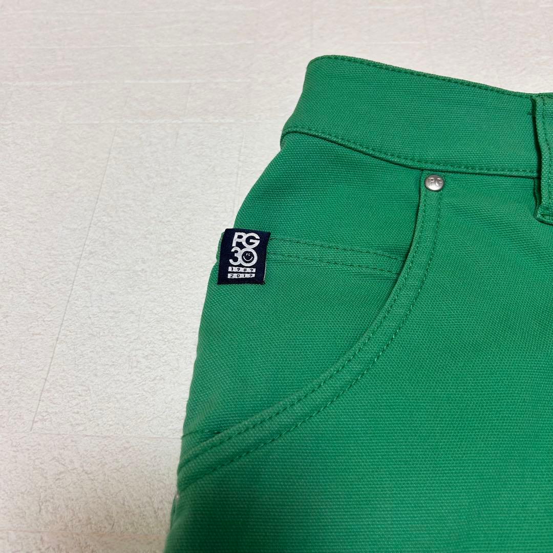 美品　パーリーゲイツ　ゴルフ　スカート グリーン　サイズ1 刺繍　30周年 — image 3