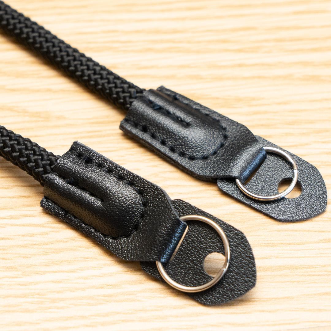 カメラストラップ黒 ネックストラップ クライミングロープ製 — image 5