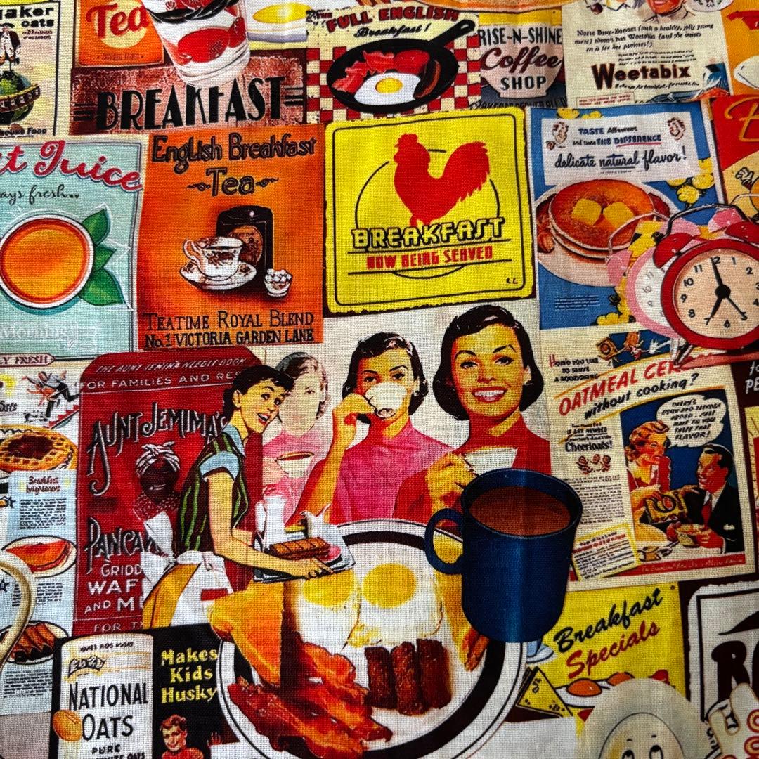 ‪ஐ‬⋆*レトロなアメリカンカフェ 生地約45×110 — image 5