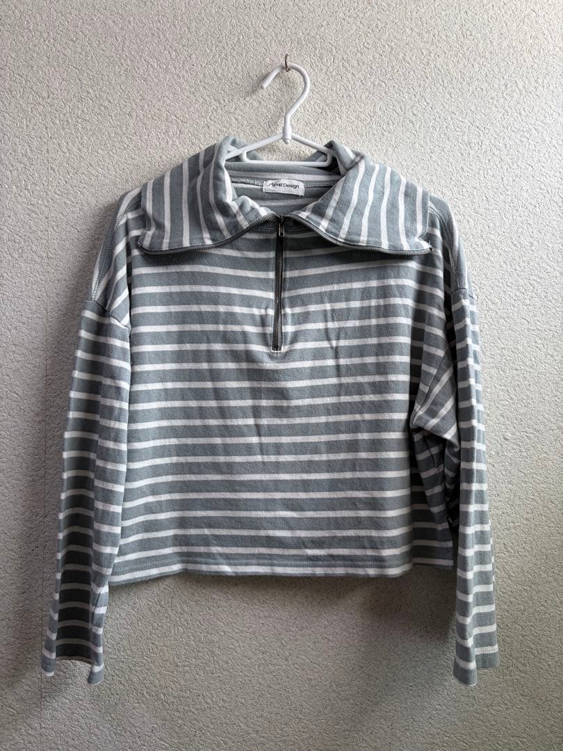 Alma Design ボーダー ストライプ トップス 長袖 M — image 2