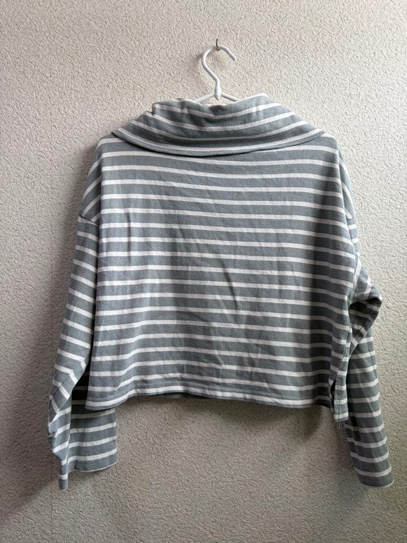 Alma Design ボーダー ストライプ トップス 長袖 M — image 3