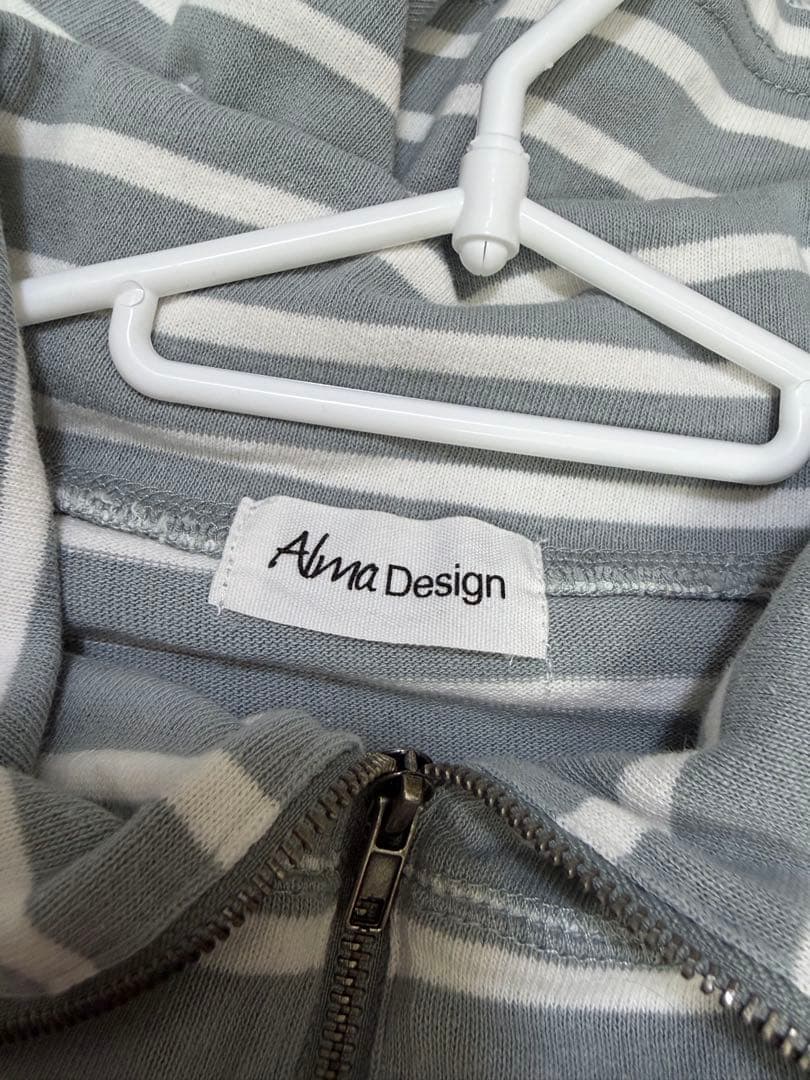 Alma Design ボーダー ストライプ トップス 長袖 M — image 4