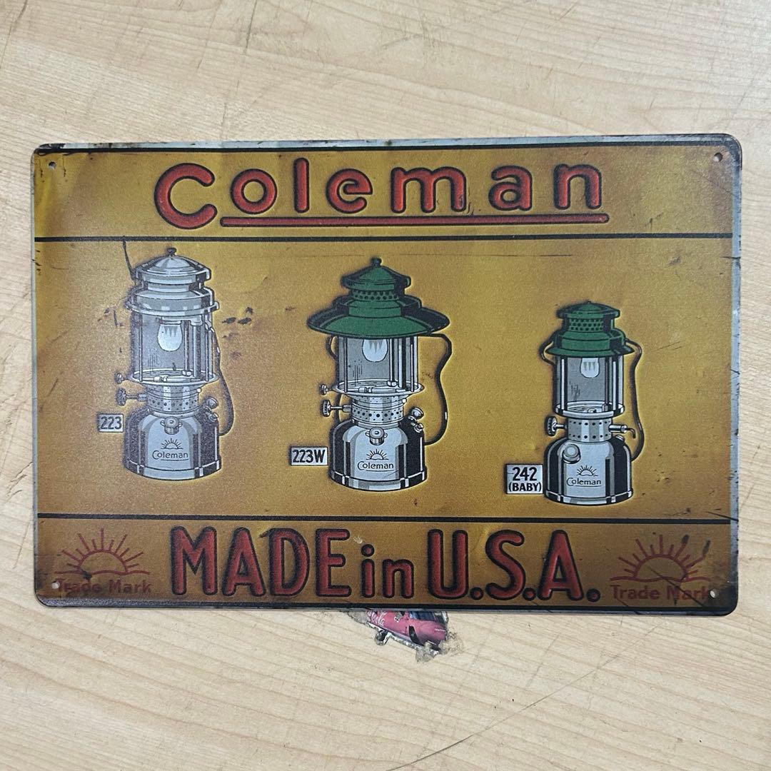 Coleman ブリキ看板 — image 2