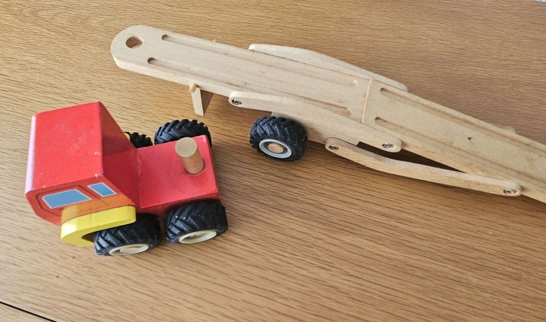 動く木製2段可動式キャリアカー　トラック — image 4