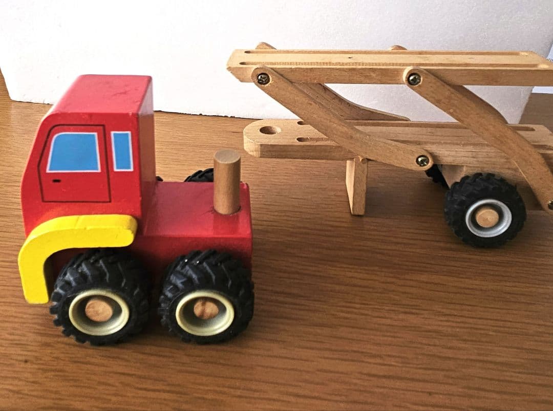 動く木製2段可動式キャリアカー　トラック — image 5