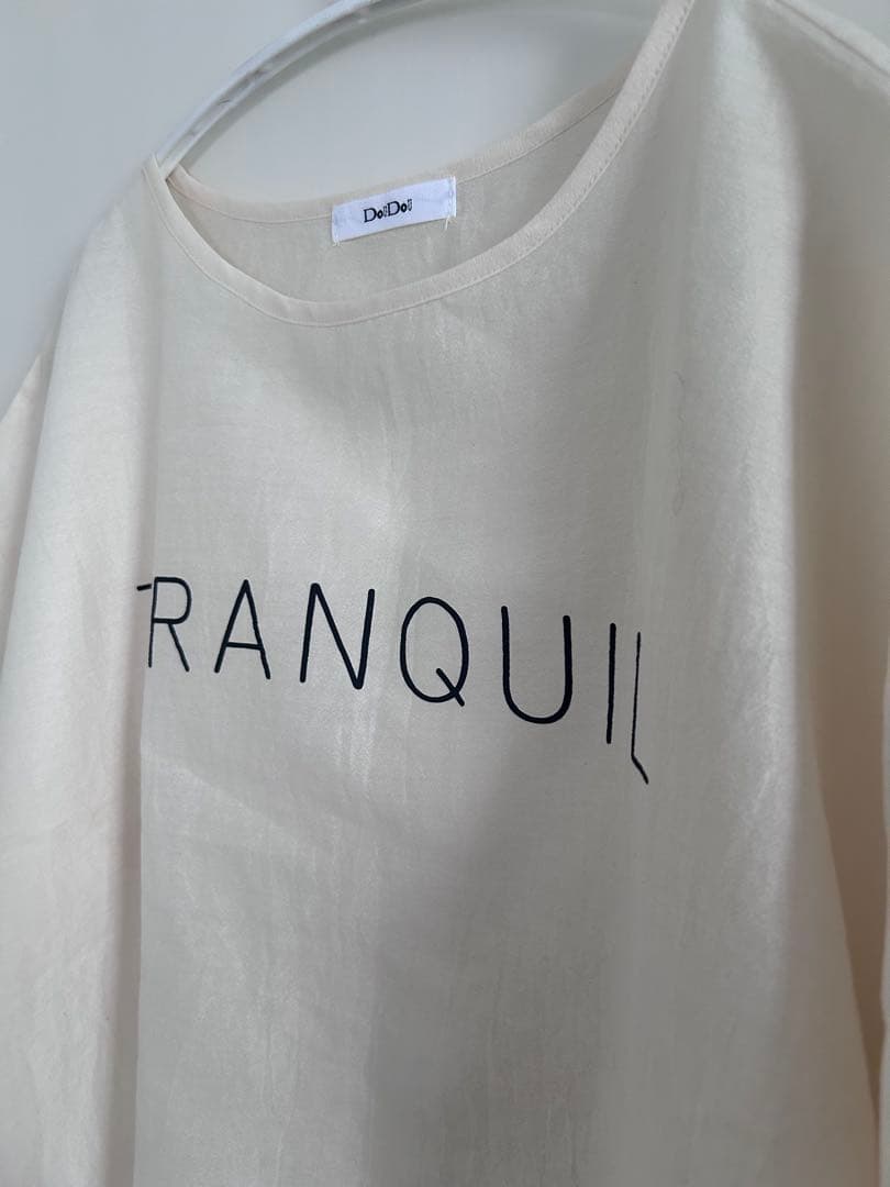 Doudou ジョーゼットロゴTEE ホワイト — image 4