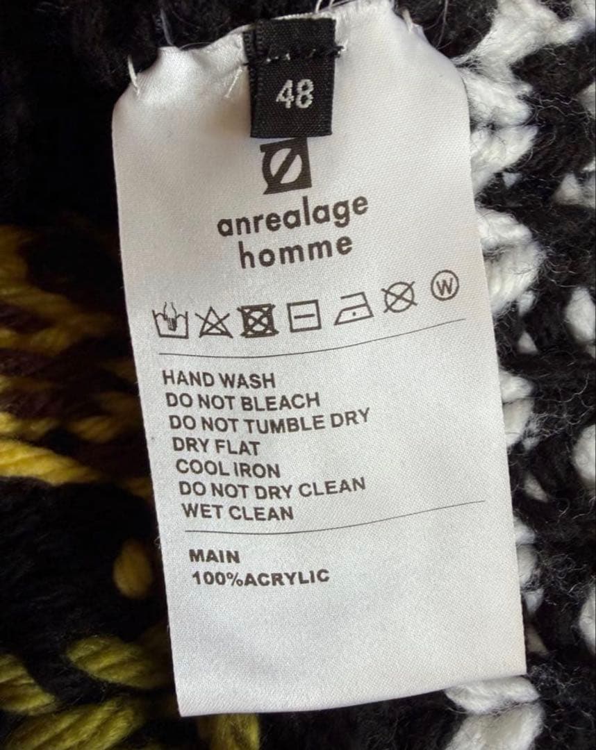 値下げ不可anrealage homme 24SS ニットスーベニアジャケット — image 4