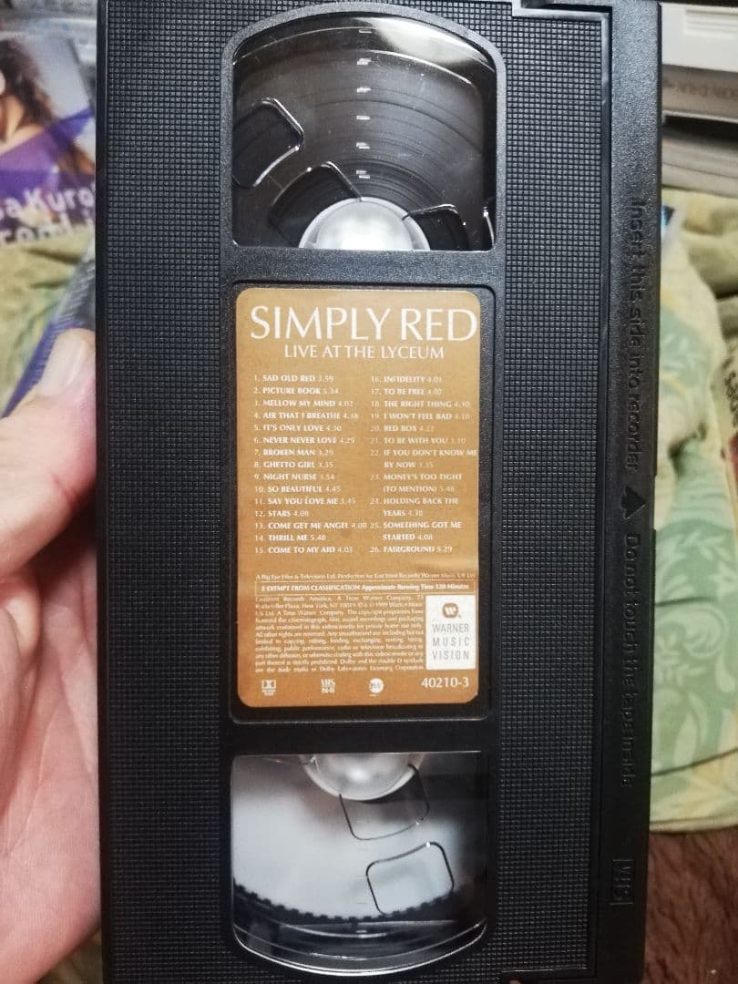 シンプリーレッド/Live At The Lyceum 輸入VHSテープ — image 5