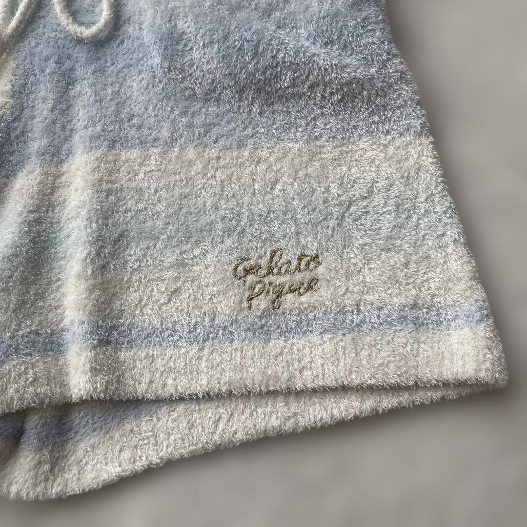 【美品】gelato plaque 青と白のストライプ ルームウェアセット — image 5