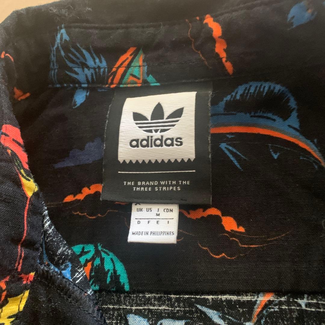 adidas skateboarding 総柄 コットンアロハシャツ JPN：M — image 2