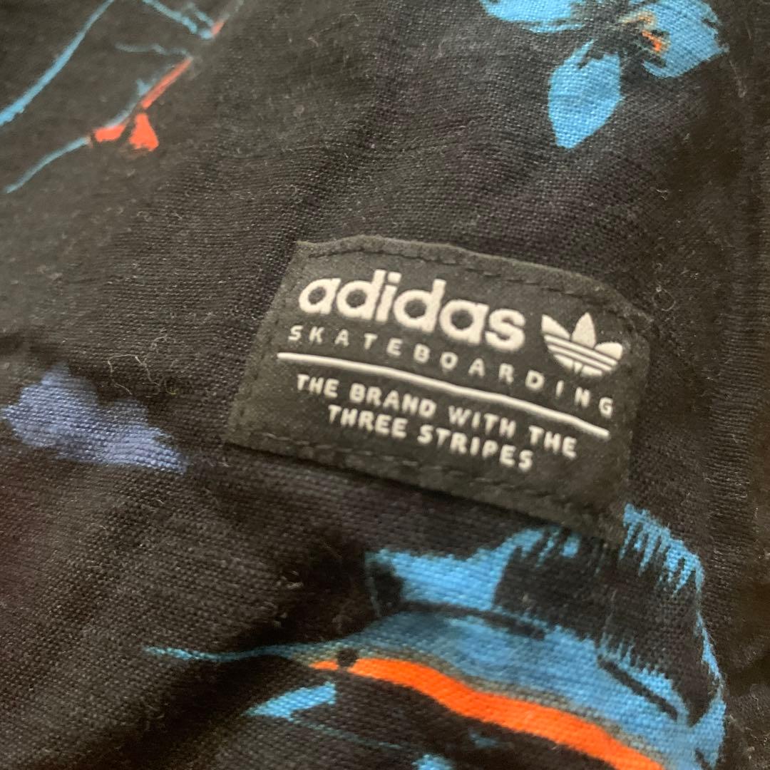 adidas skateboarding 総柄 コットンアロハシャツ JPN：M — image 4