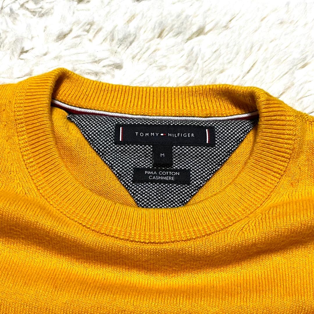 TOMMY HILFIGER クルーネックニット イエロー M — image 2