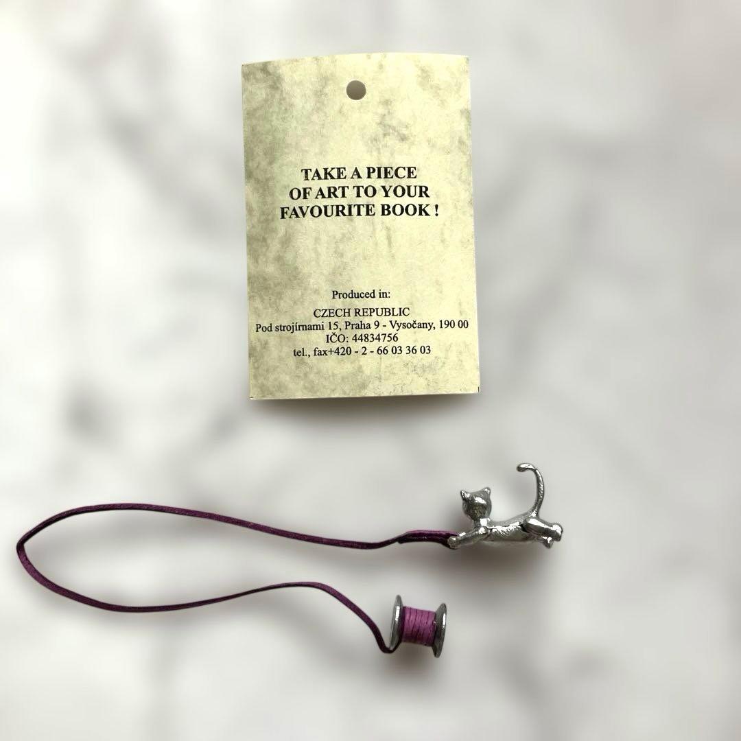 TIN BOOKMARKS 猫モチーフ しおり チェコ製 — image 2