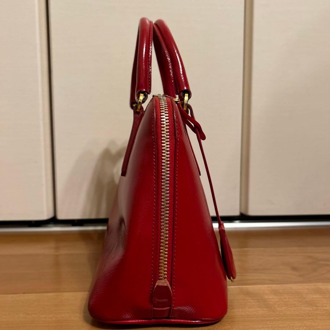 PRADA ハンドバッグ 赤 プラダ ガレリア — image 4