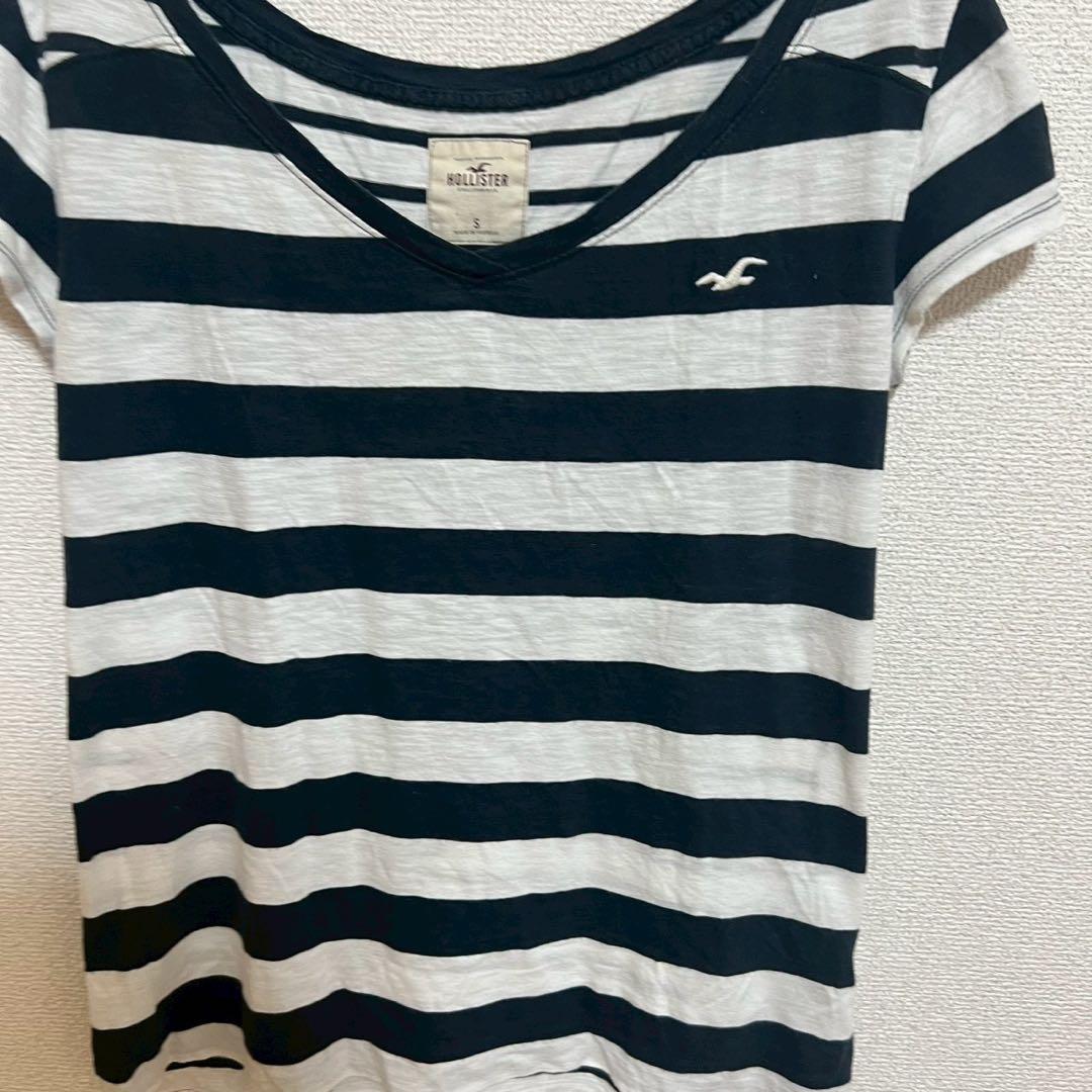 B0869HOLLISTER半袖 Tシャツ ボーダーカジュアル　デート — image 4
