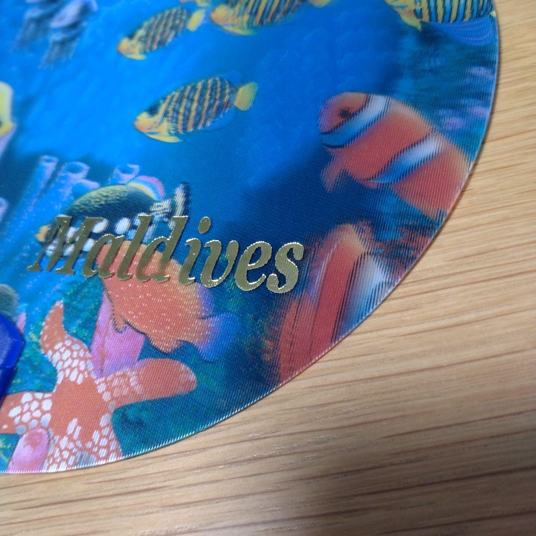 Maldives 海中デザイン 3D 丸型うちわ 　クマノミ　チョウチョウウオ — image 4