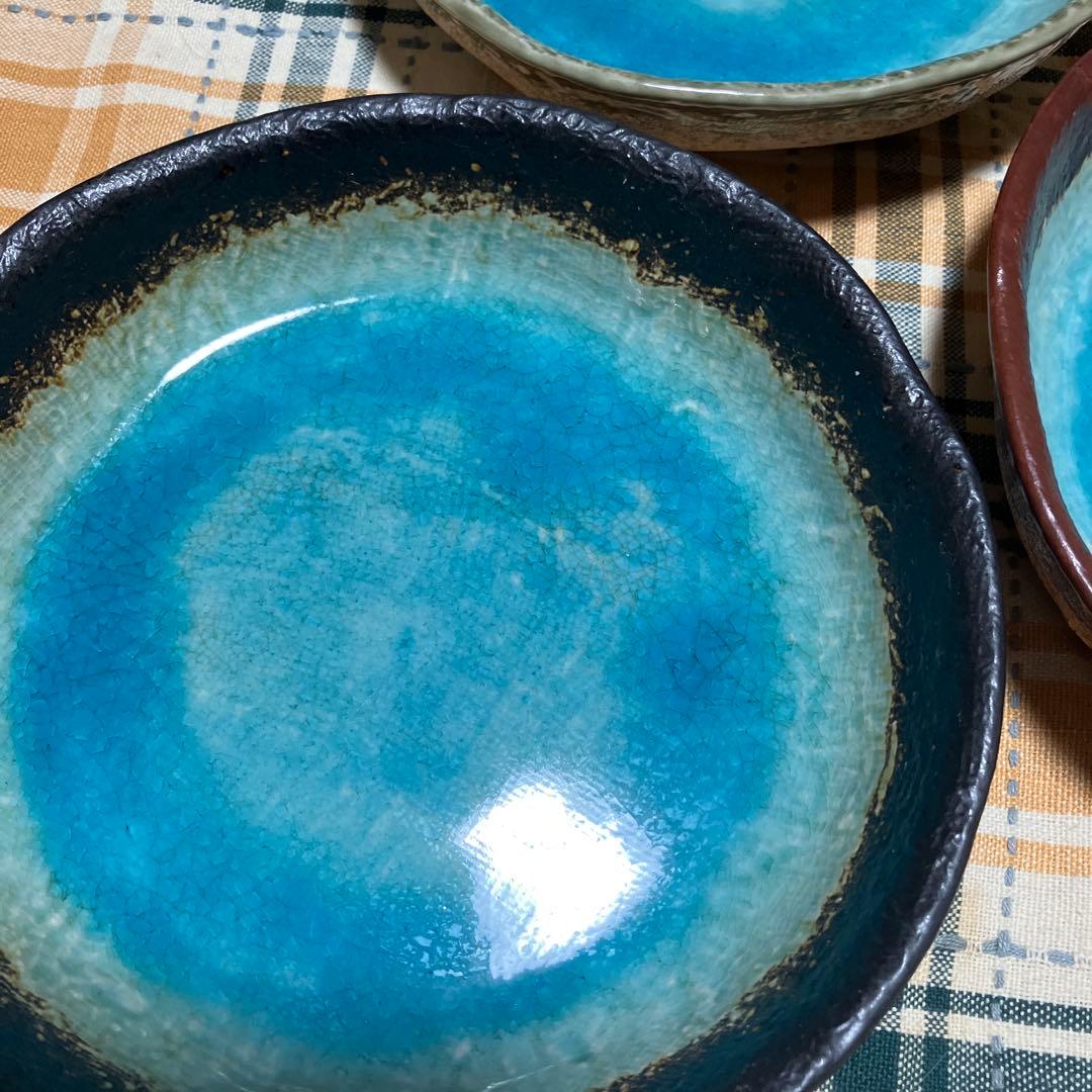皿　3枚セット　ブルー — image 4