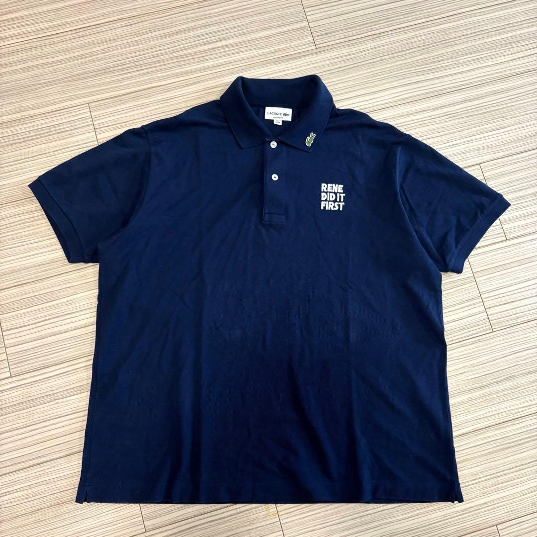 LACOSTE Rene Did It First ネイビー ポロシャツ — image 2