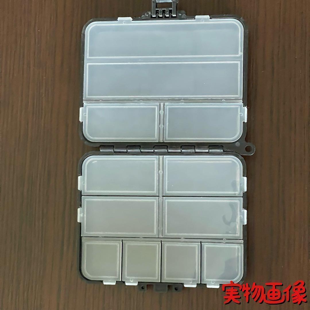 釣り用 マルチケース 12マス収納 黒 仕切り・ストラップ付 ワーム etc. — image 4