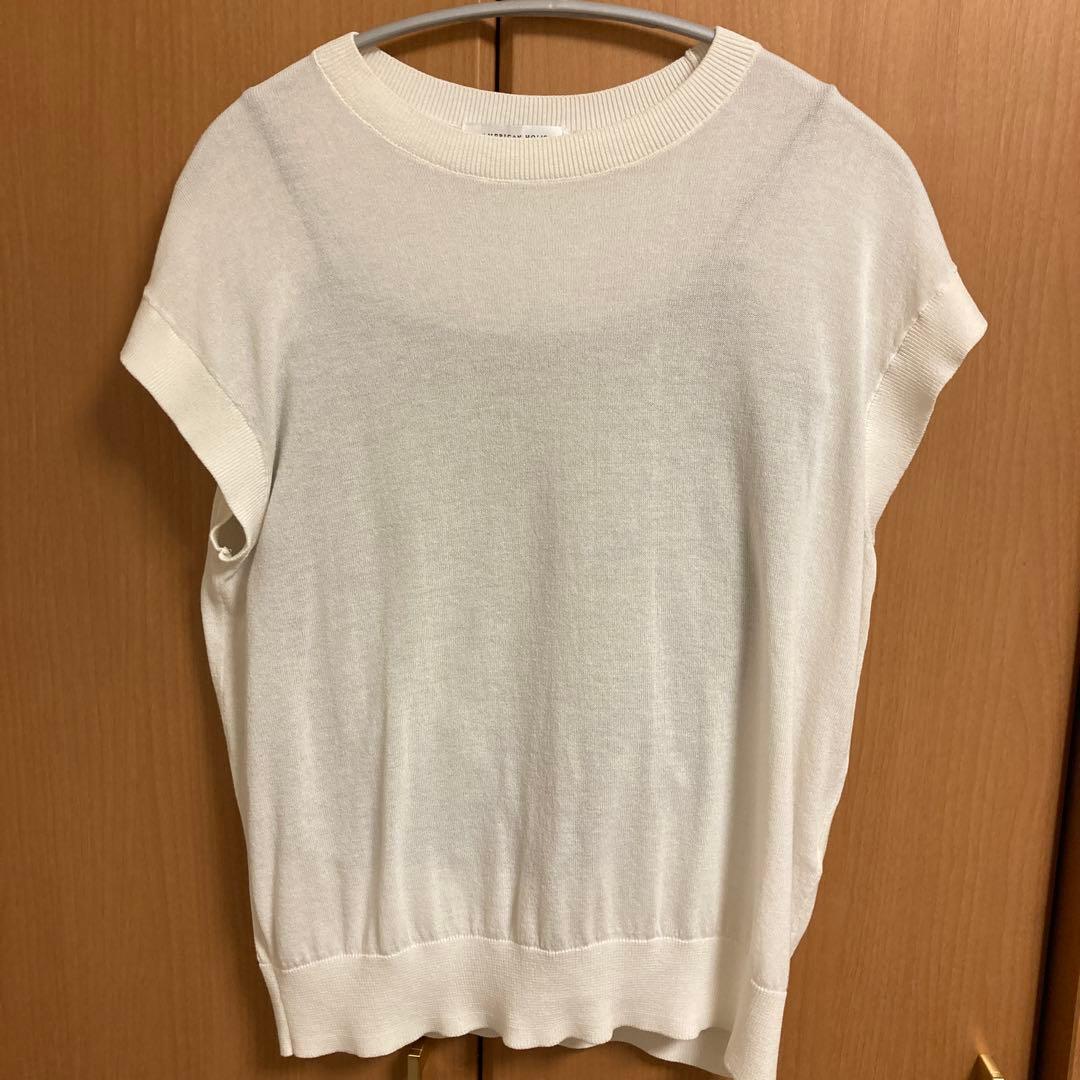 白ノースリーブニット — image 3
