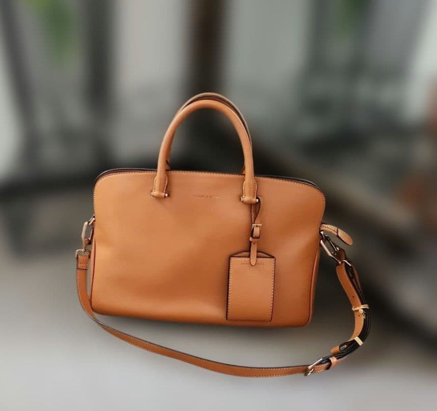 CHARLES & KEITH 2way ハンドバッグ キャメル — image 2