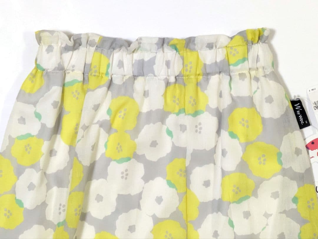 【新品】Wpc.Patterns フラワープリント フレアスカート イエロー — image 3