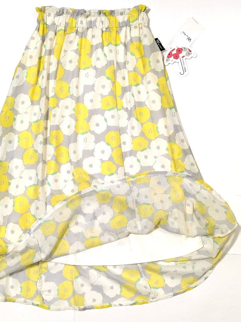 【新品】Wpc.Patterns フラワープリント フレアスカート イエロー — image 4