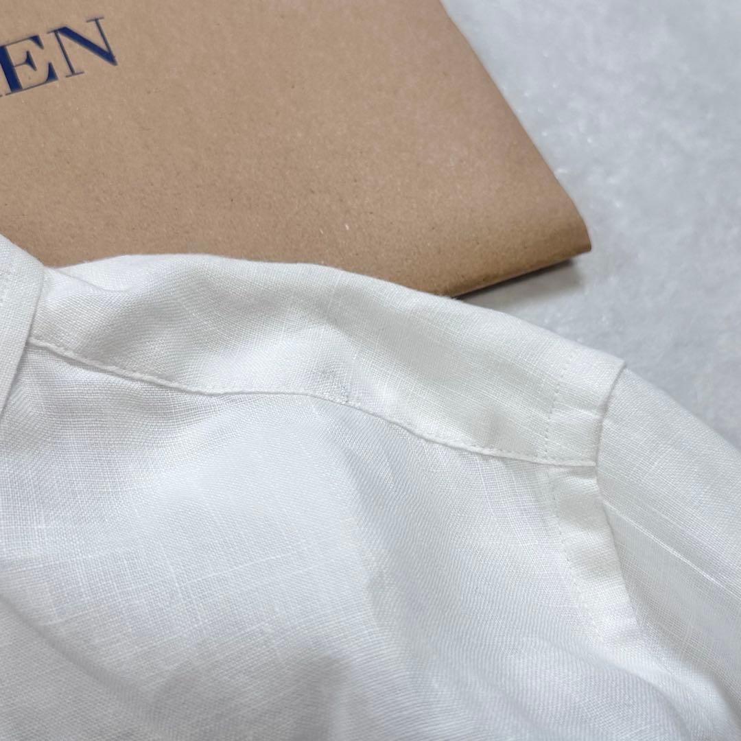 【美品】RALPH LAUREN BDリネンシャツ ホワイト L(14-16) — image 5