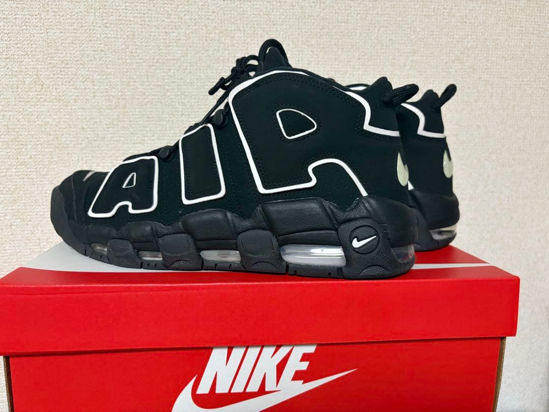 NIKE AIR MORE UPTEMPO ブラック ホワイト 28.0 — image 2