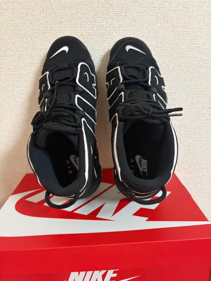 NIKE AIR MORE UPTEMPO ブラック ホワイト 28.0 — image 5