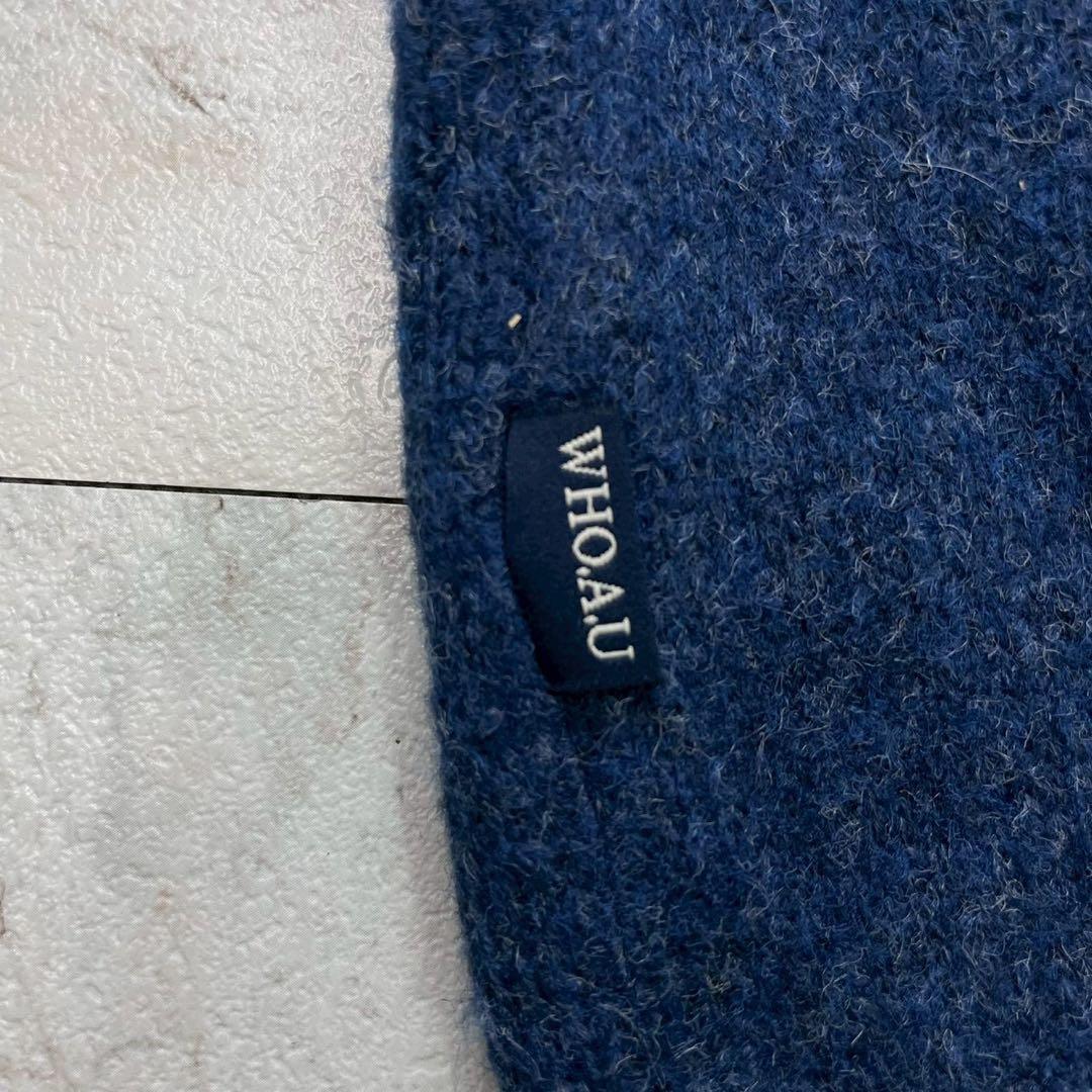 フーアーユー　WHO.A.U　ニットセーター　カリフォルニアベア　古着　S — image 5