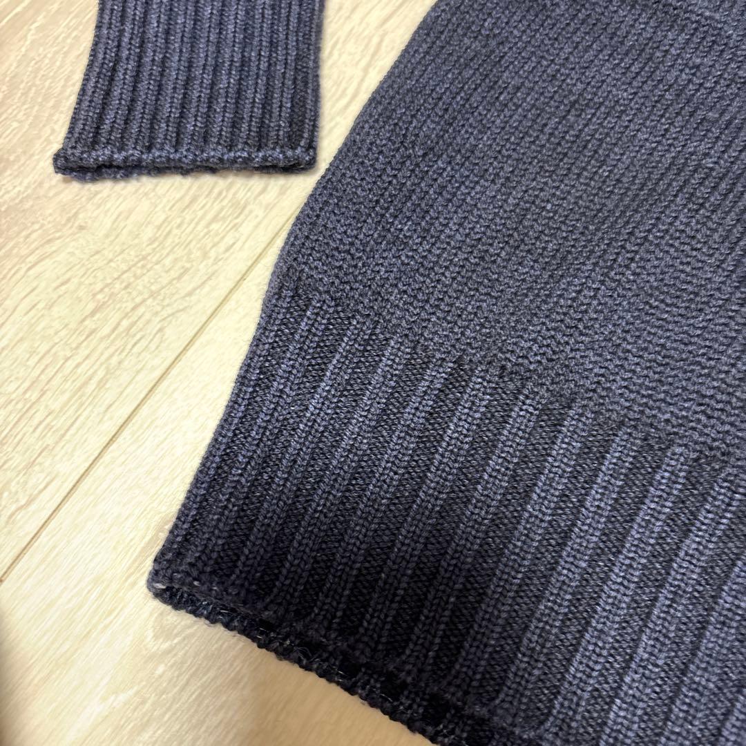 Cruciani クルチアーニ極上ジップアップ スタンドカラーネイビー46 — image 2