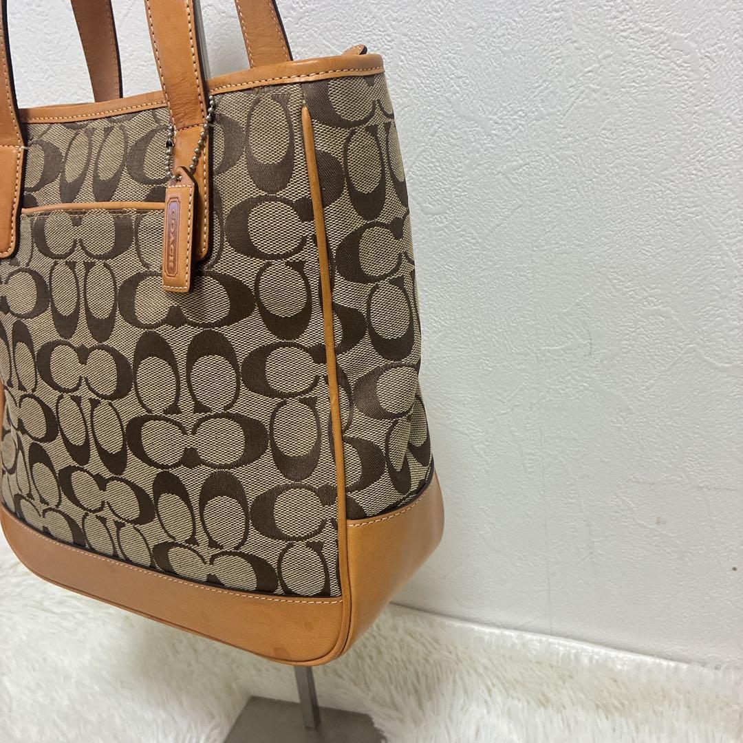 コーチ COACH 6092 ハンドバッグ シグネチャー キャンバス ブラウン — image 3